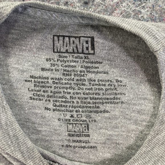 Marvel Comics Captain America Mens Gray Long-Sleeve Size XL - Picture 5 of 7